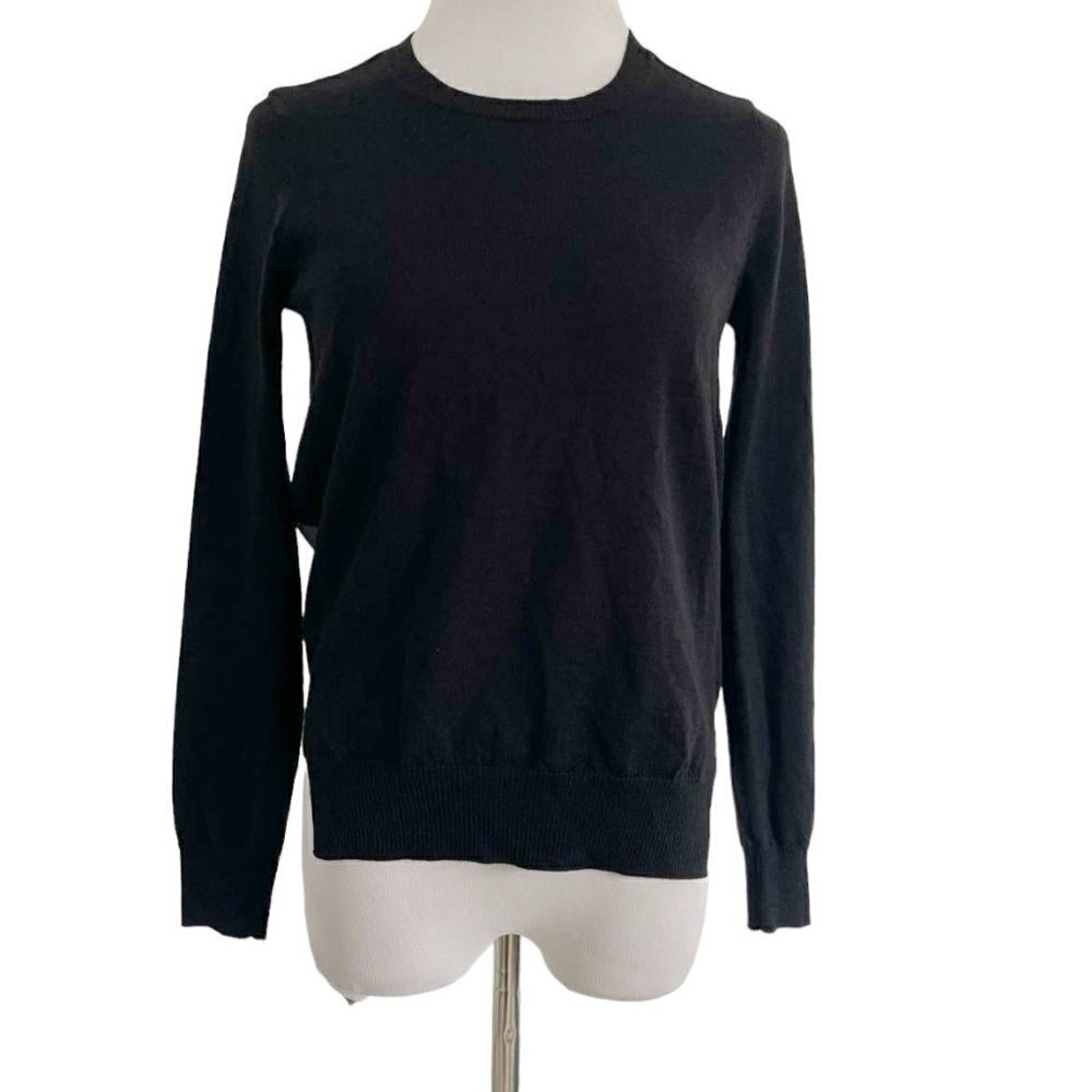 J Brand Size XS  Top Blouse Long Sleeve Sheer Back Merino Wool